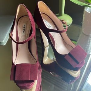 Miu Miu suede heels